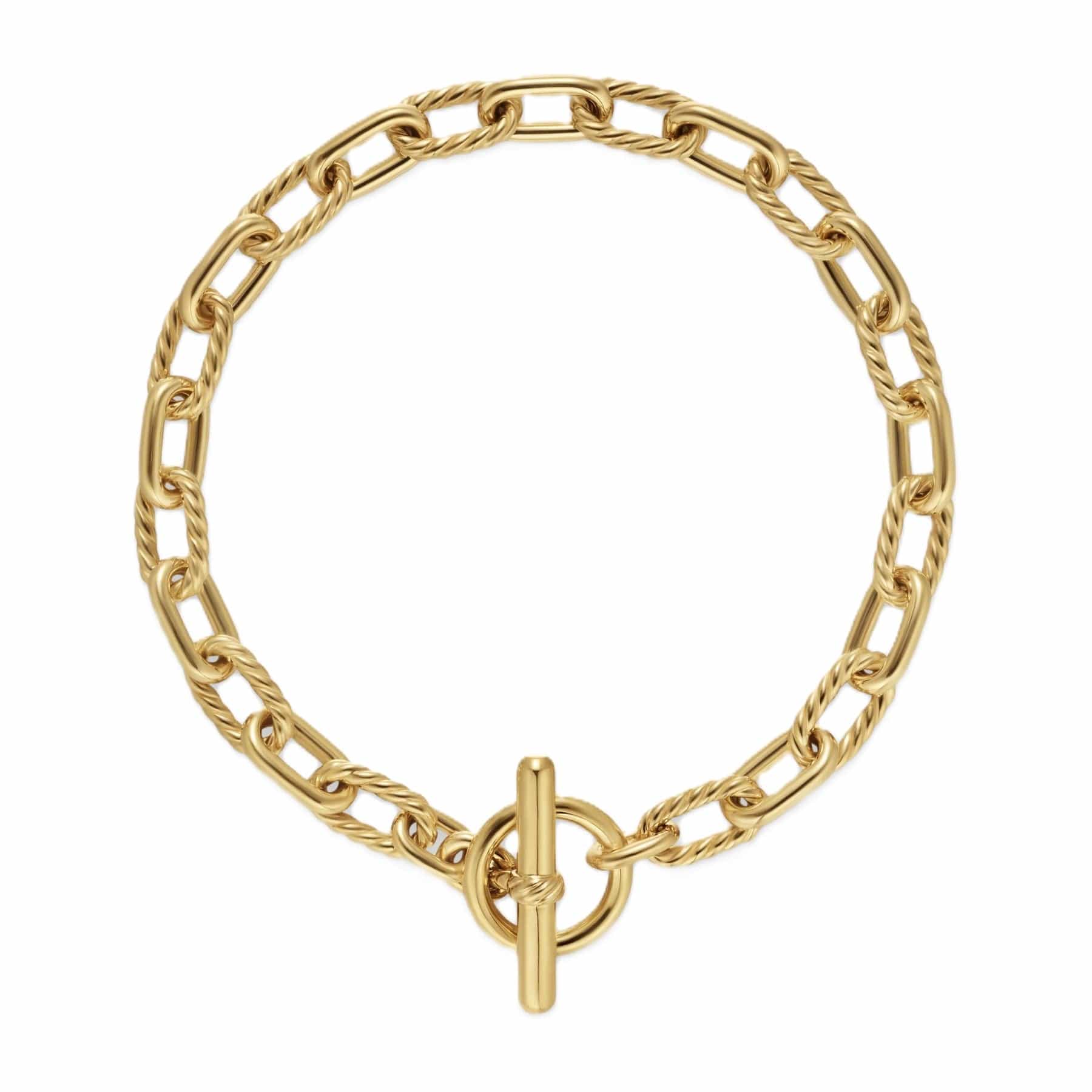 DY Madison® Toggle Chain Bracelet 18K Yellow Gold, 5.5mm - Image 2