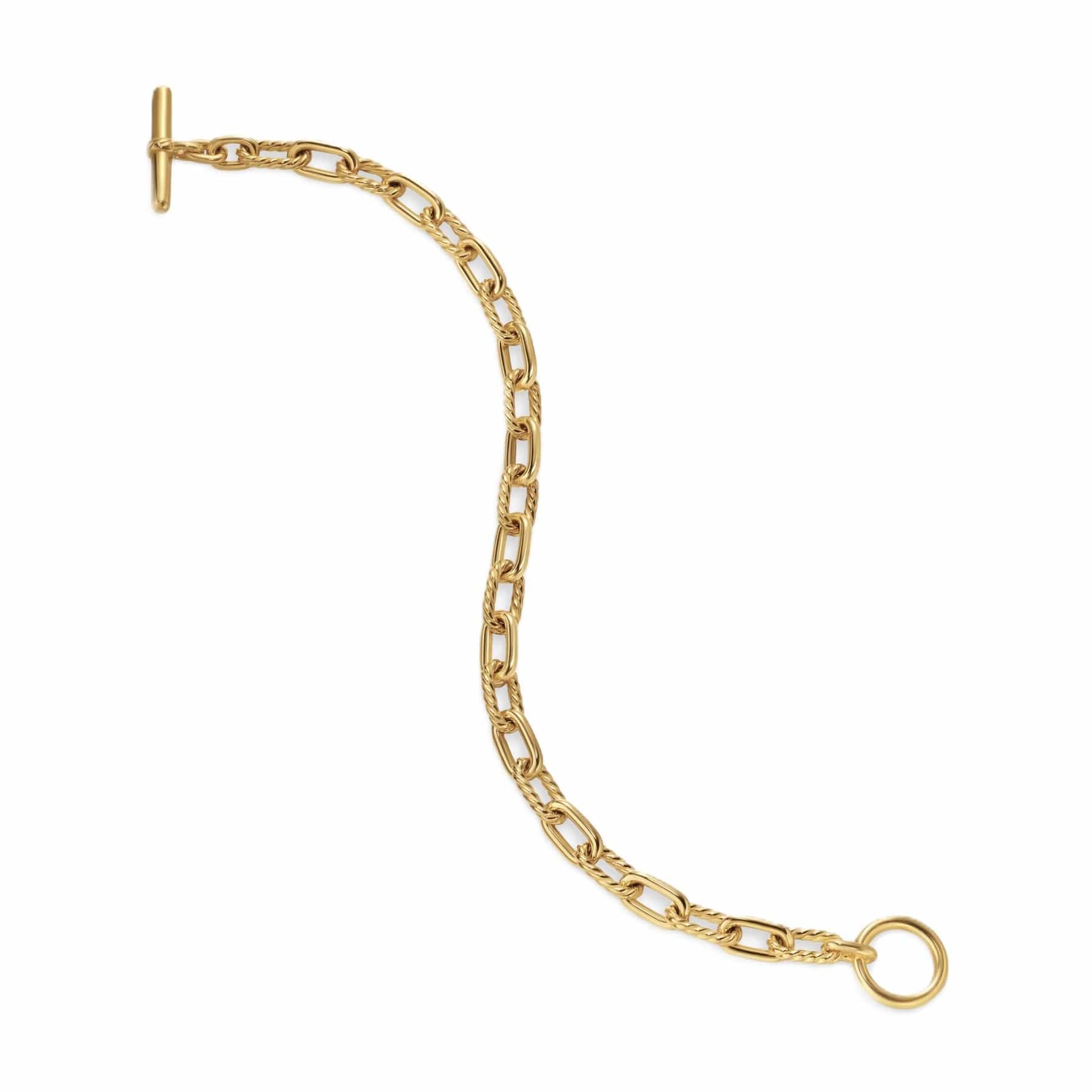 DY Madison® Toggle Chain Bracelet 18K Yellow Gold, 5.5mm - Image 3