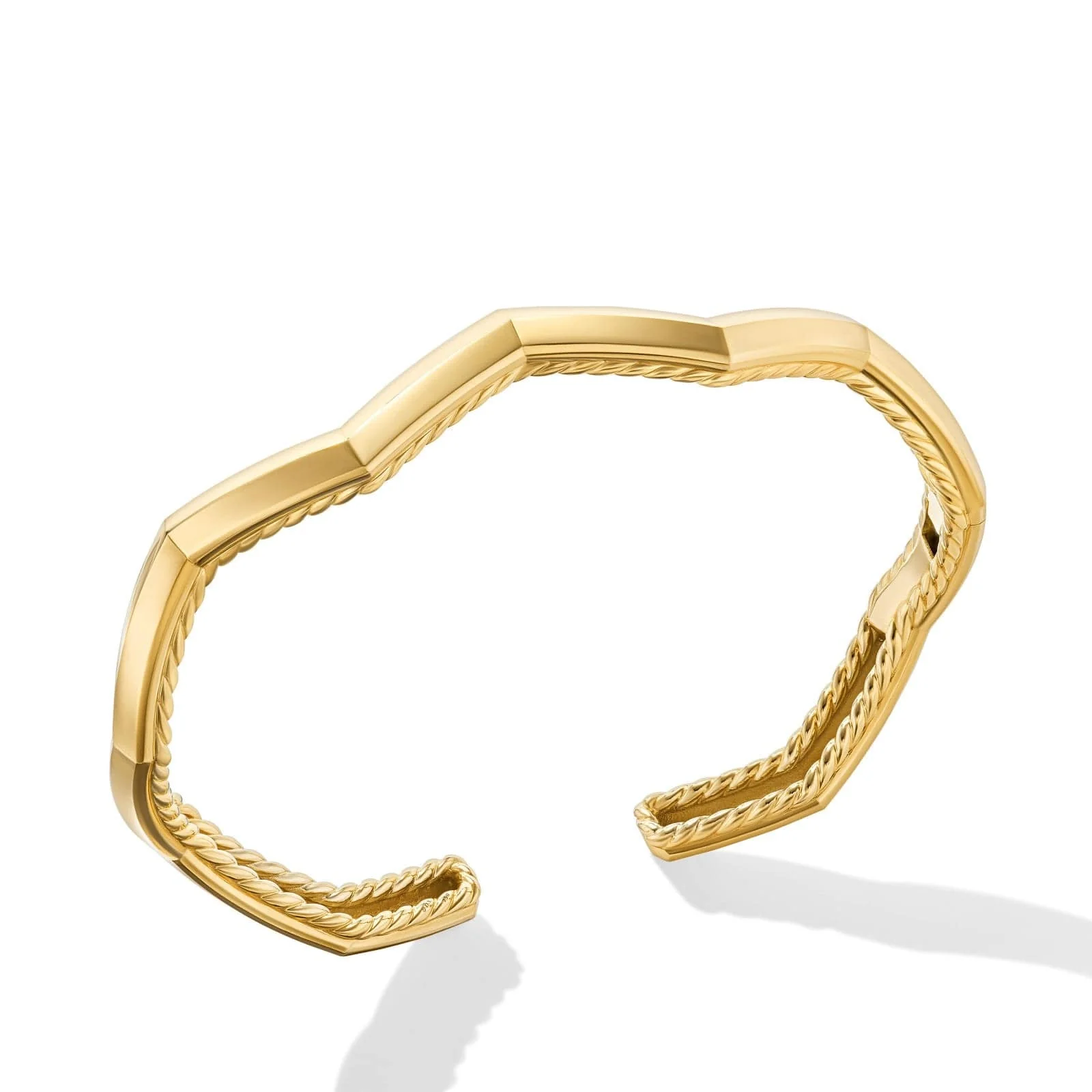 Zig Zag Stax™ Cuff Bracelet 18K Yellow Gold, 5mm - Image 2
