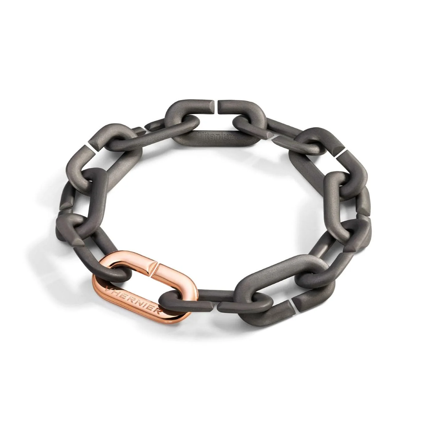 Vhernier 18K Rose Gold and Titanium Mon Jeu Bracelet