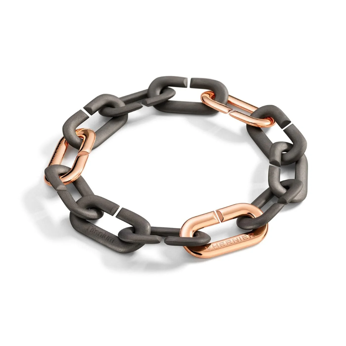 Vhernier 18K Rose Gold and Titanium Mon Jeu Bracelet