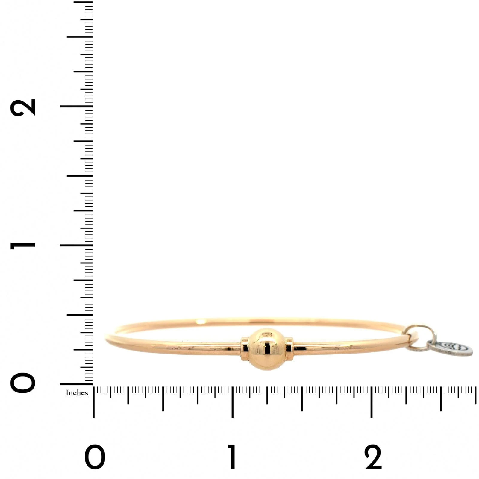 14K Yellow Gold Single Bead Cape Cod Bracelet - Image 3