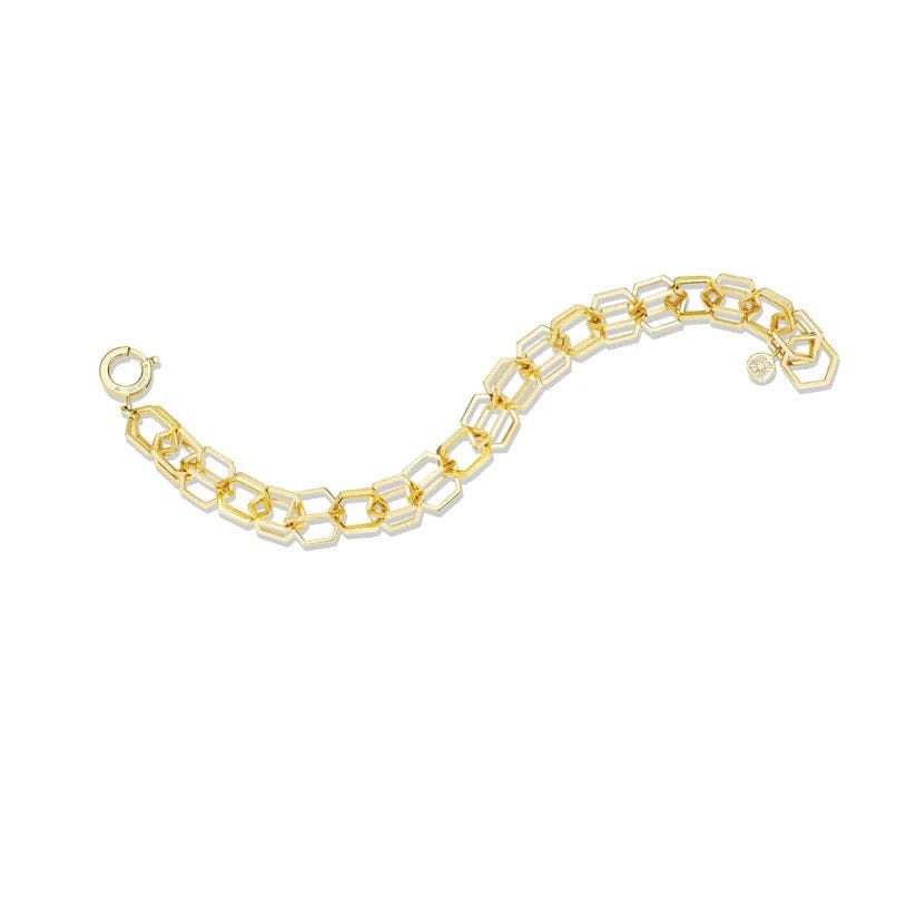 CADAR 18K Yellow Gold B Home Link Bracelet - Image 2