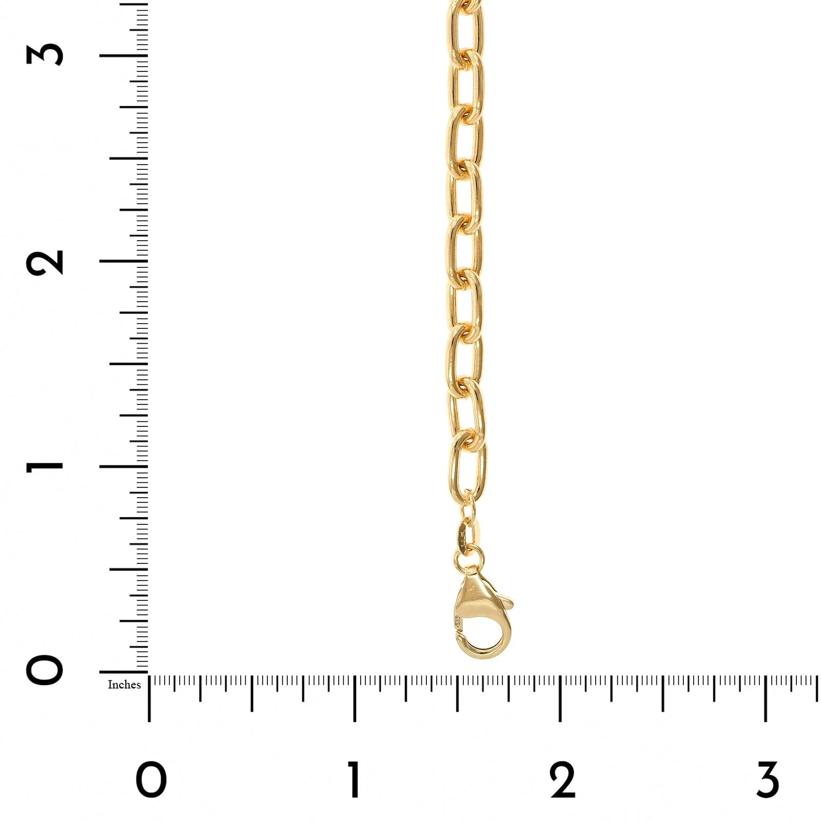 14K Yellow Gold Oval Link Bracelet - Image 3