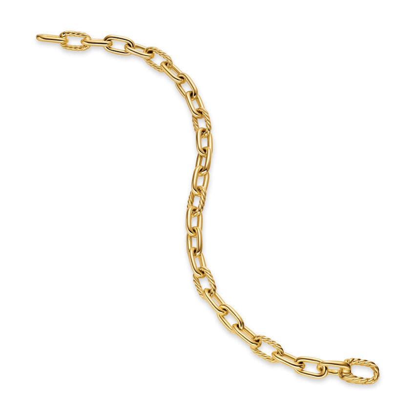 DY Madison® Chain Bracelet 18K Yellow Gold, 6mm - Image 3