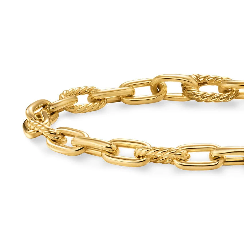 DY Madison® Chain Bracelet 18K Yellow Gold, 6mm - Image 4