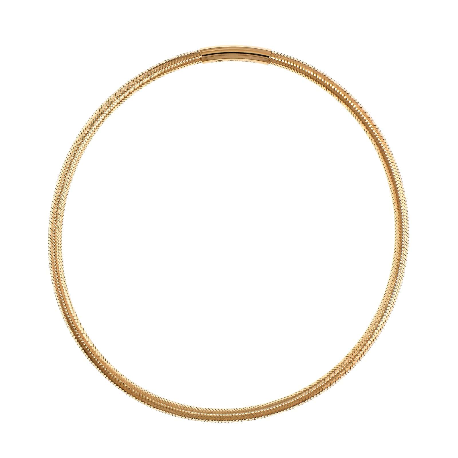 14K Yellow Gold Single Row Stretch Bracelet - Image 2