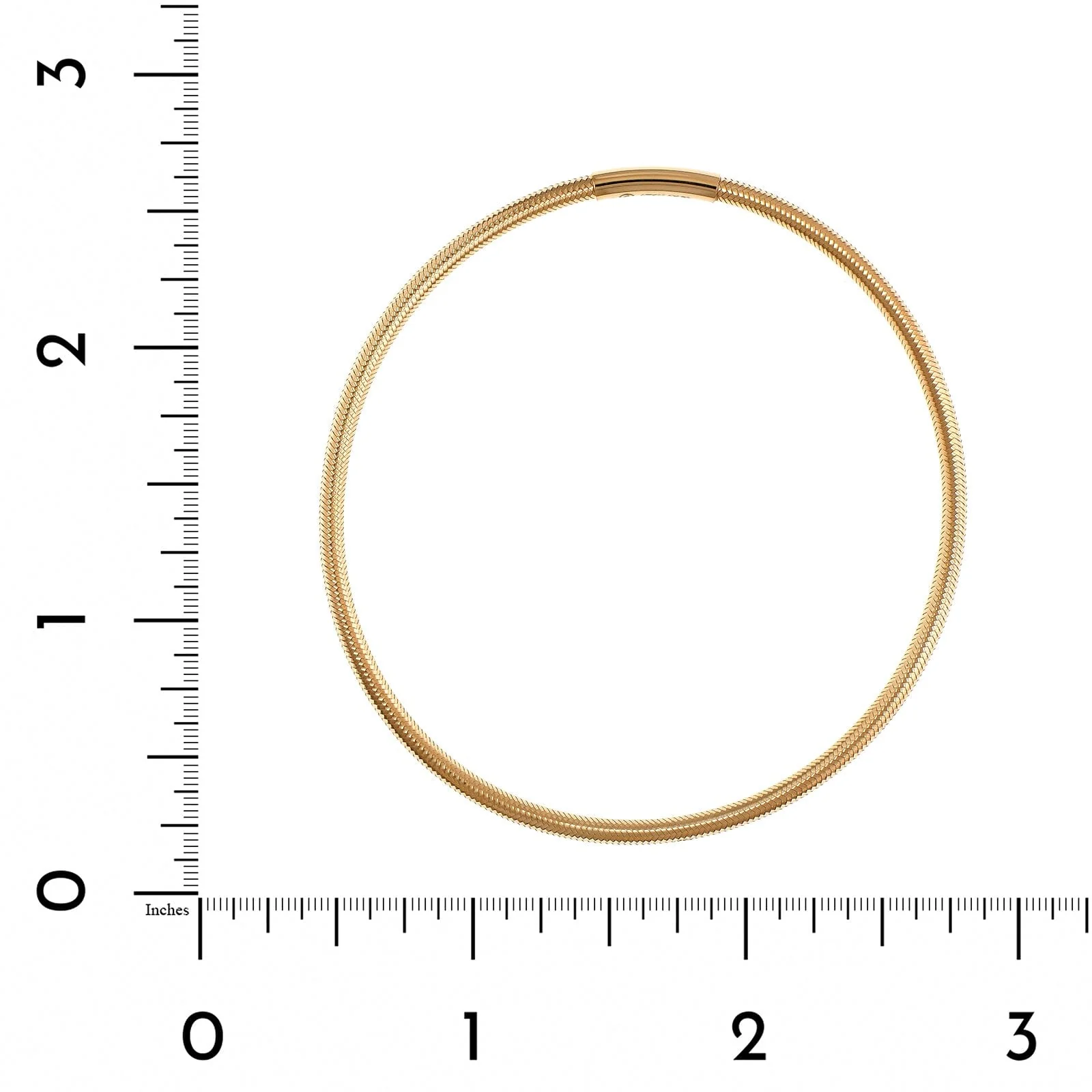 14K Yellow Gold Single Row Stretch Bracelet - Image 3