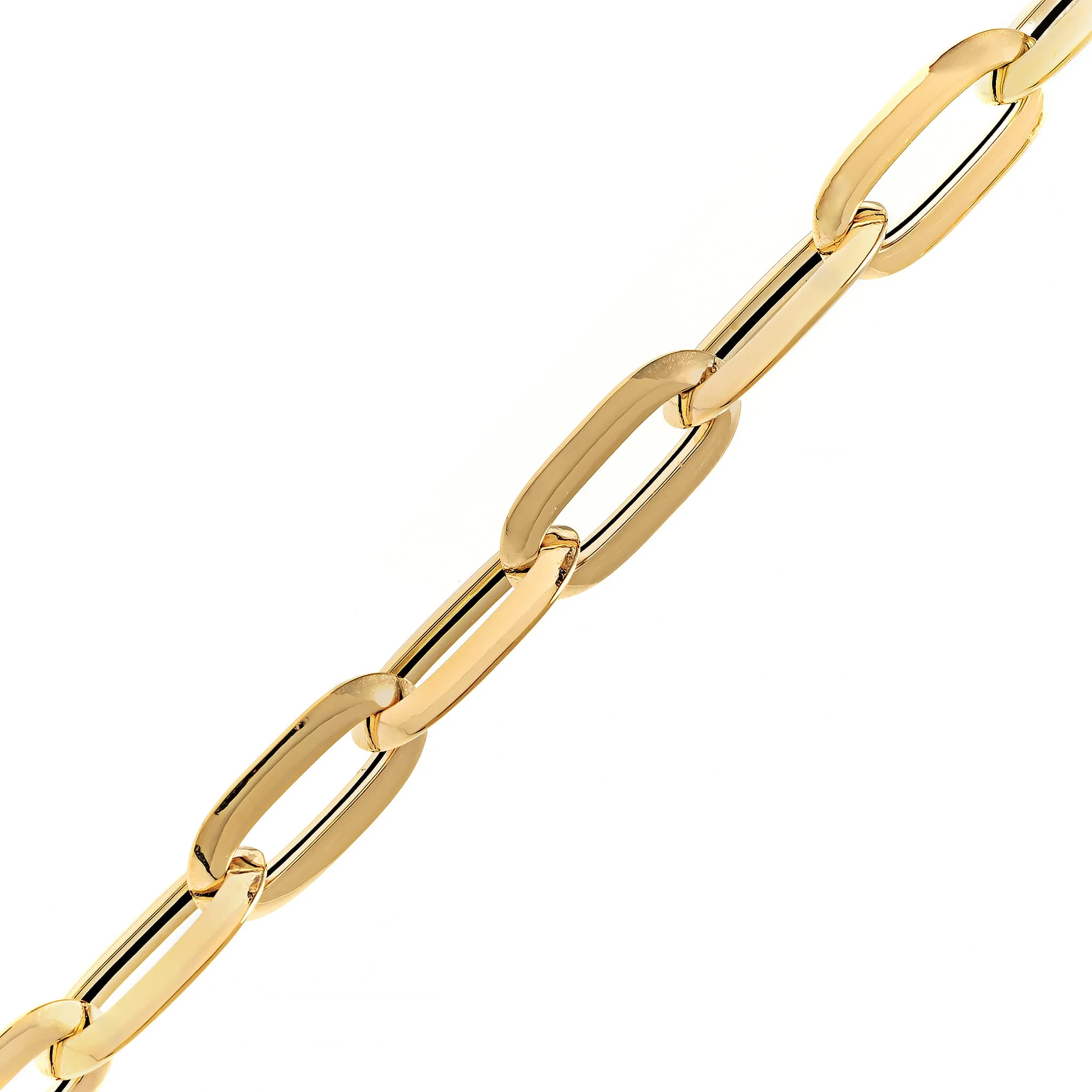 14K Yellow Gold Oval Chain Link Bracelet - Image 2