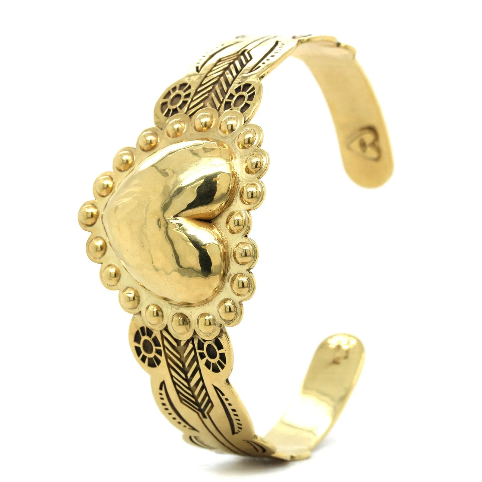 Christina Alexiou 18K Yellow Gold Native Collection Cuff Bracelet - Image 3
