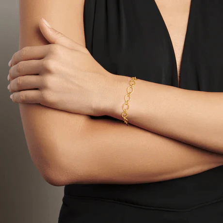 Christina Alexiou 14K Yellow Gold Oval Link Chain Bracelet - Image 2