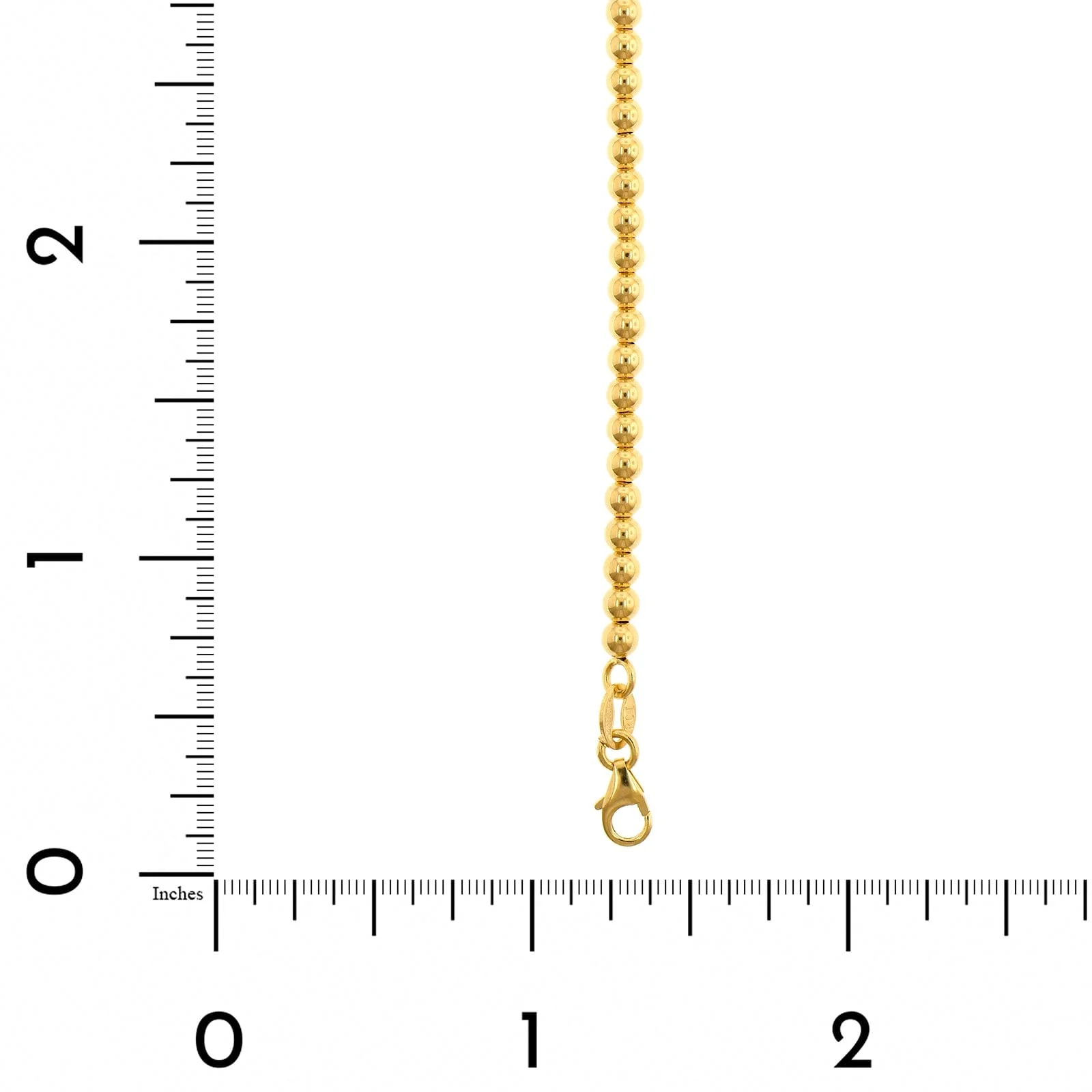 14K Yellow Gold Beaded Bracelet - Image 3