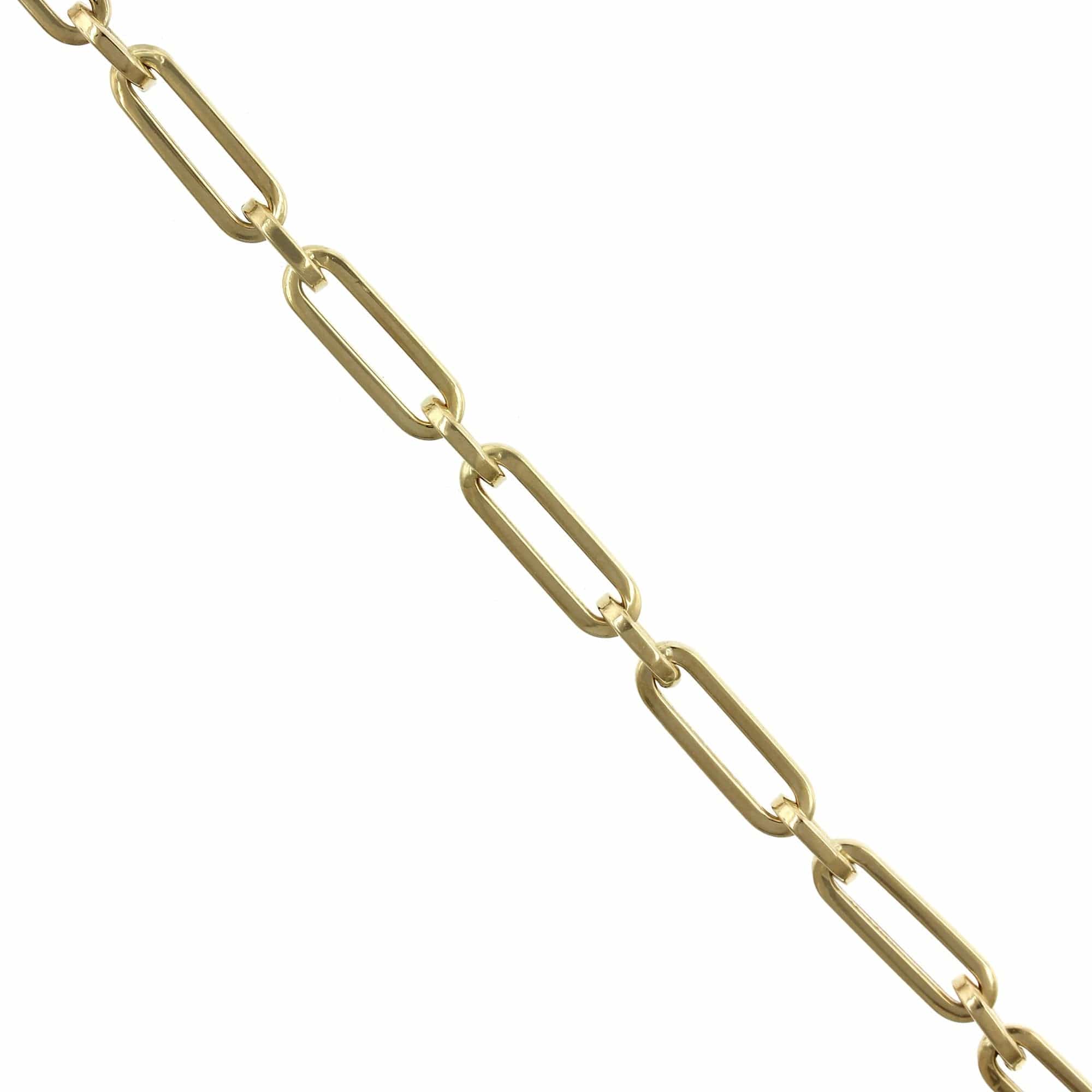 14K Yellow Gold Paperclip Chain Bracelet - Image 3