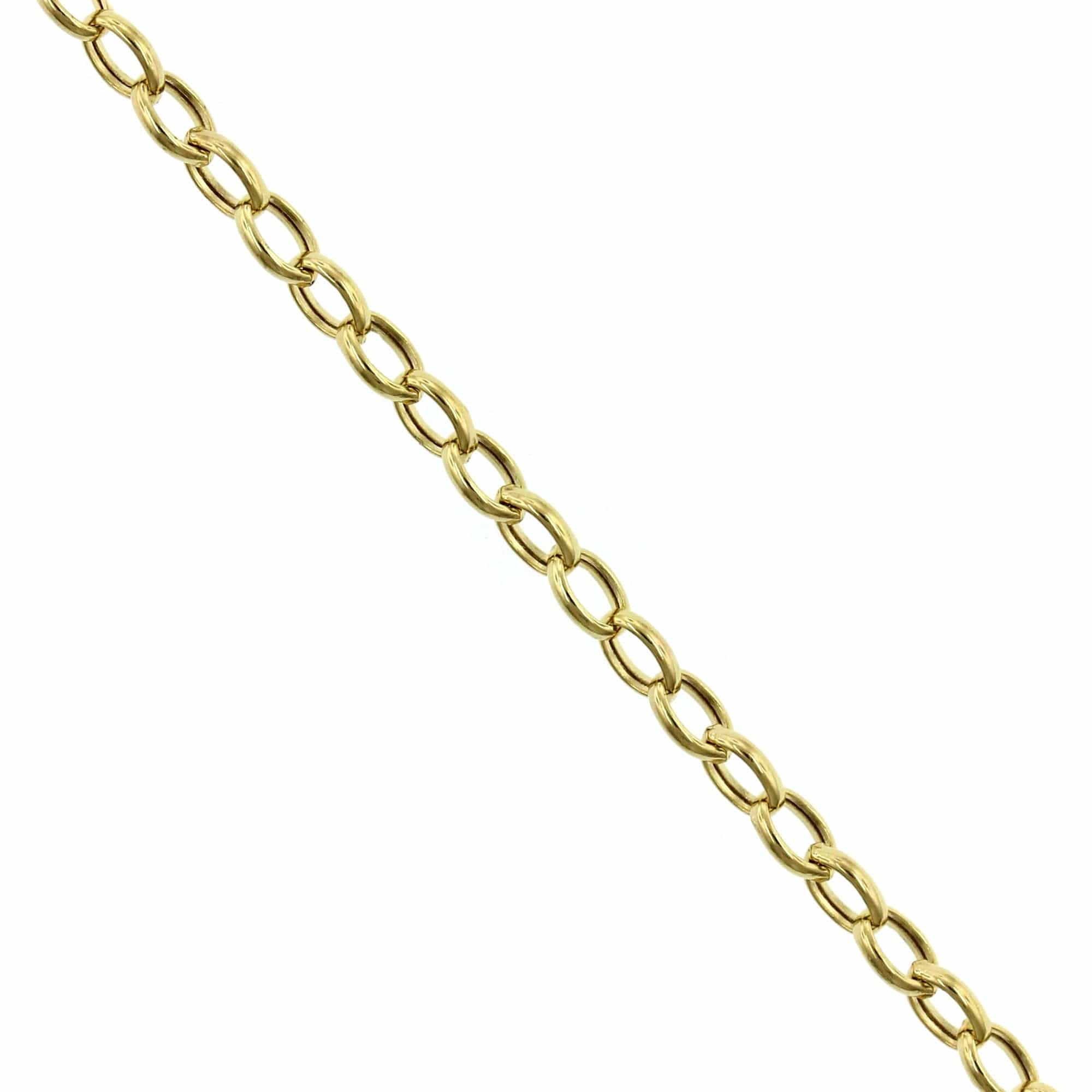 14K Yellow Gold Rolo Bracelet - Image 3