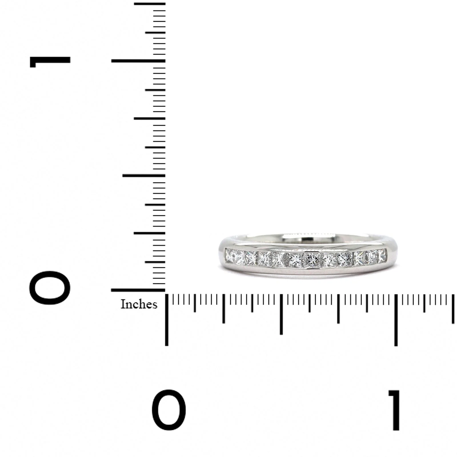 Platinum Channel Set Diamond Band - Image 3