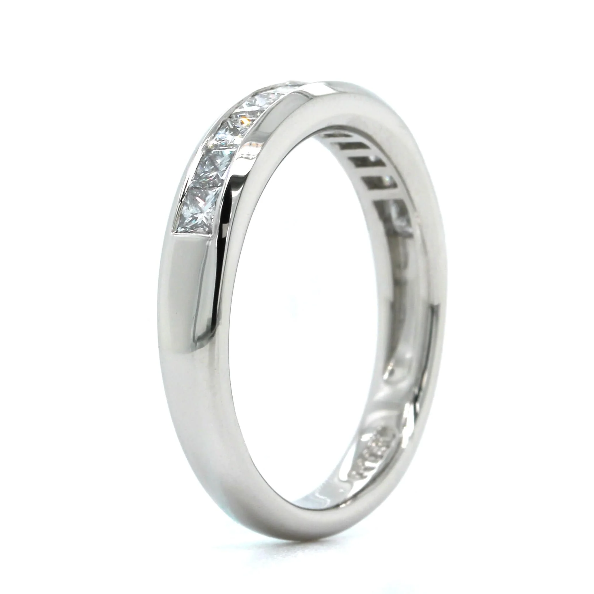 Platinum Channel Set Diamond Band - Image 2
