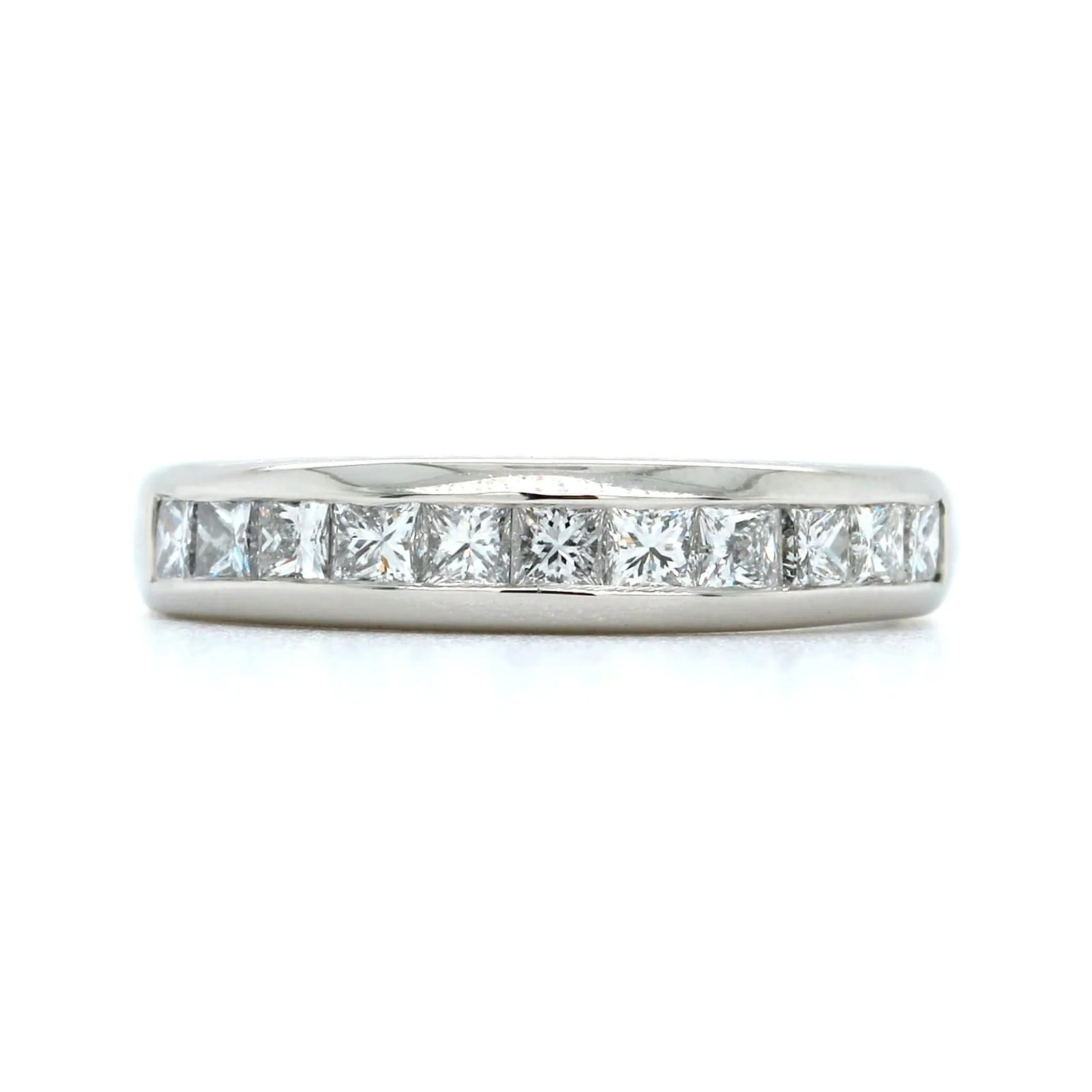 Platinum Channel Set Diamond Band - Image 5