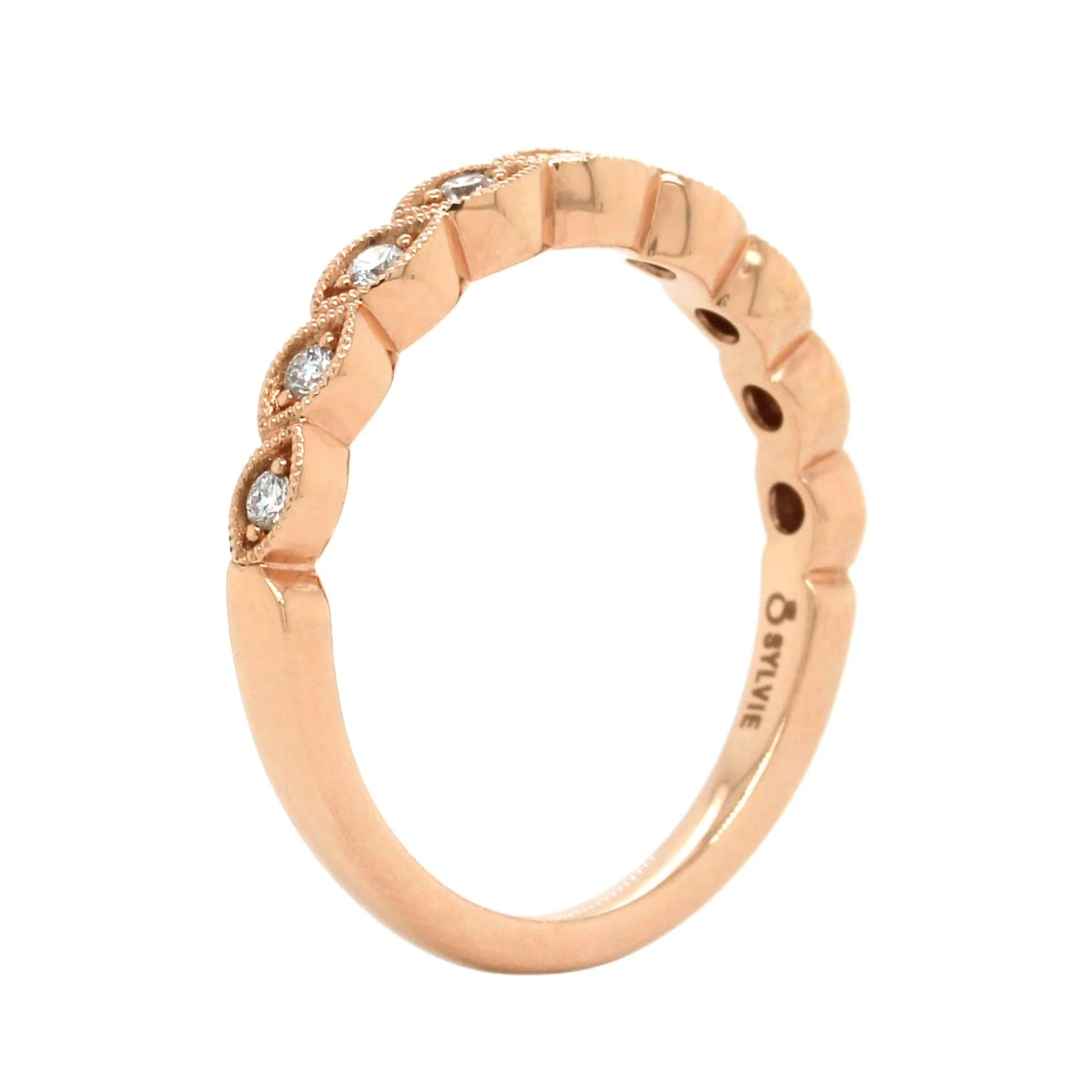 14K Rose Gold Stackable Band - Image 2