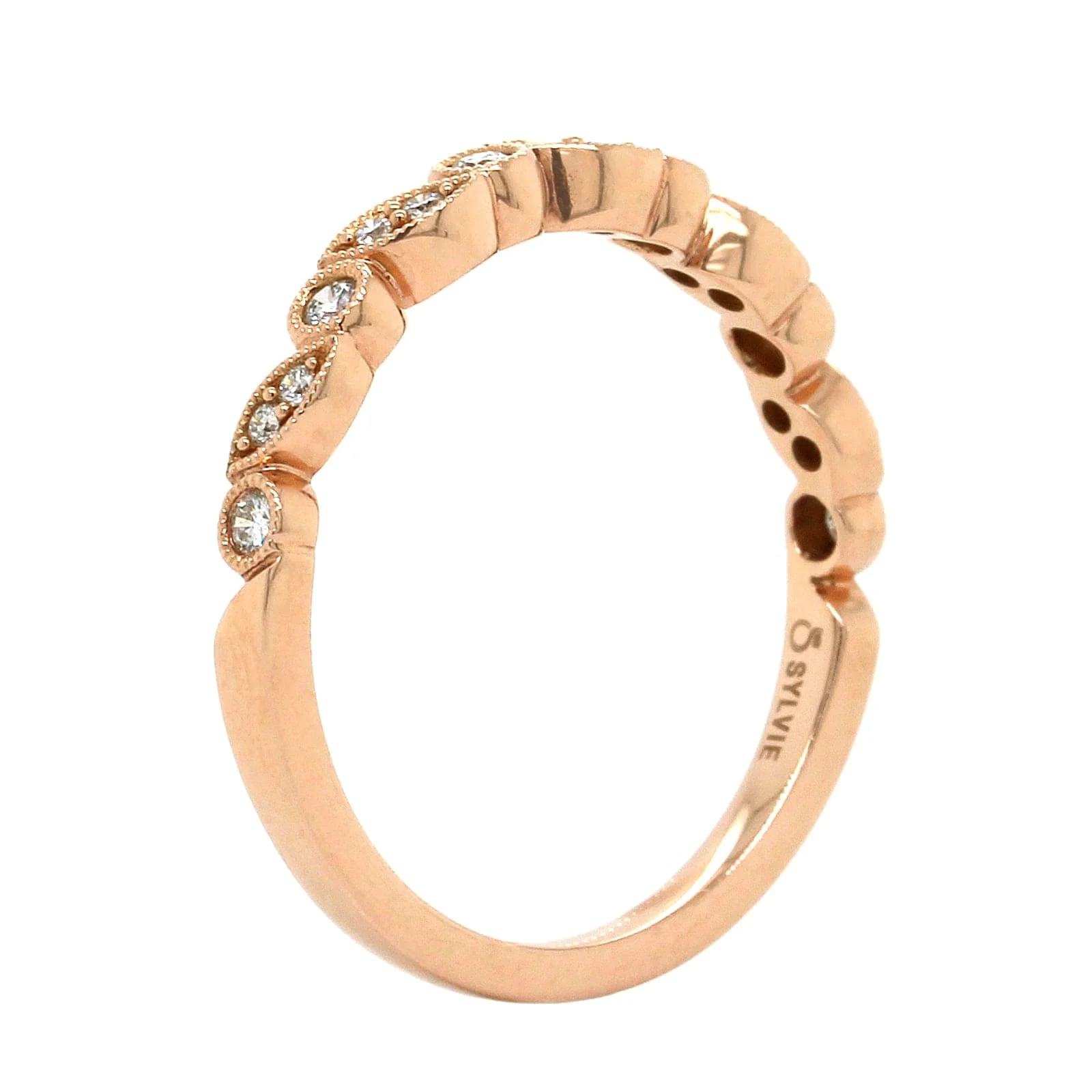 14K Rose Gold Stackable Band - Image 2