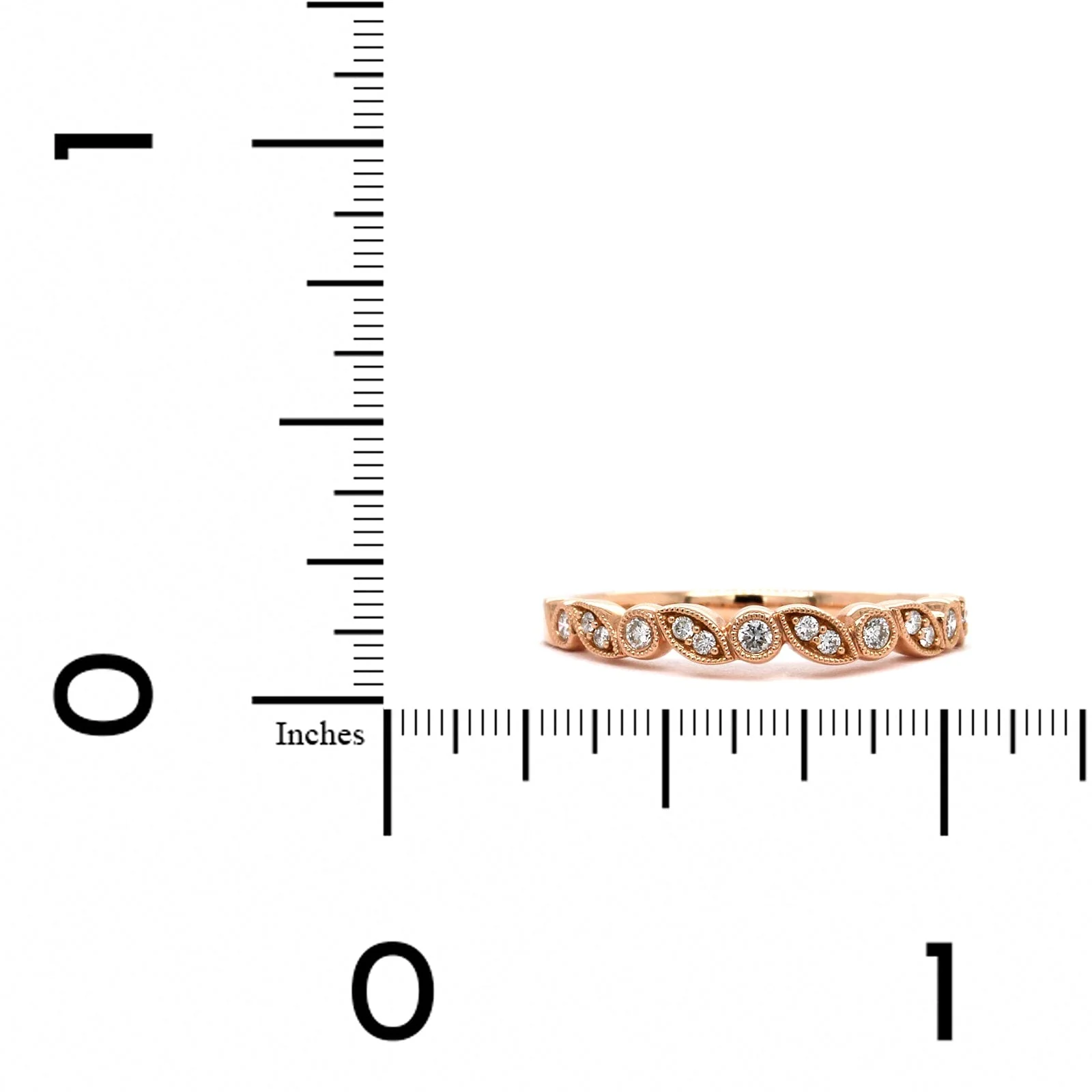 14K Rose Gold Stackable Band - Image 3