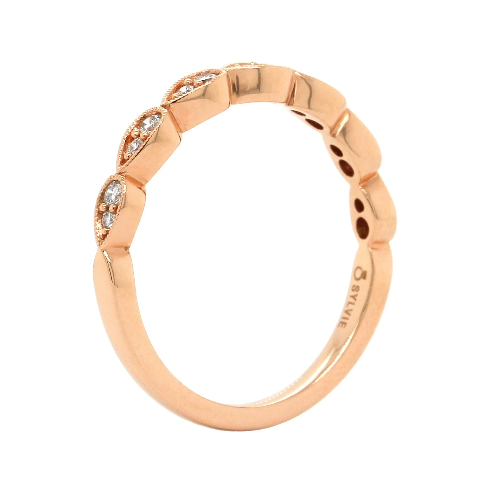 14K Rose Gold Stackable Band - Image 2