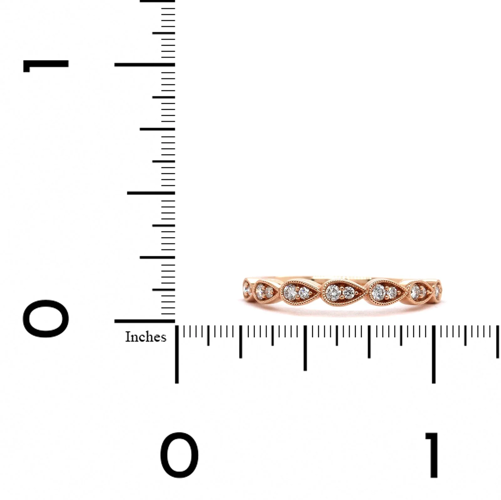 14K Rose Gold Stackable Band - Image 3