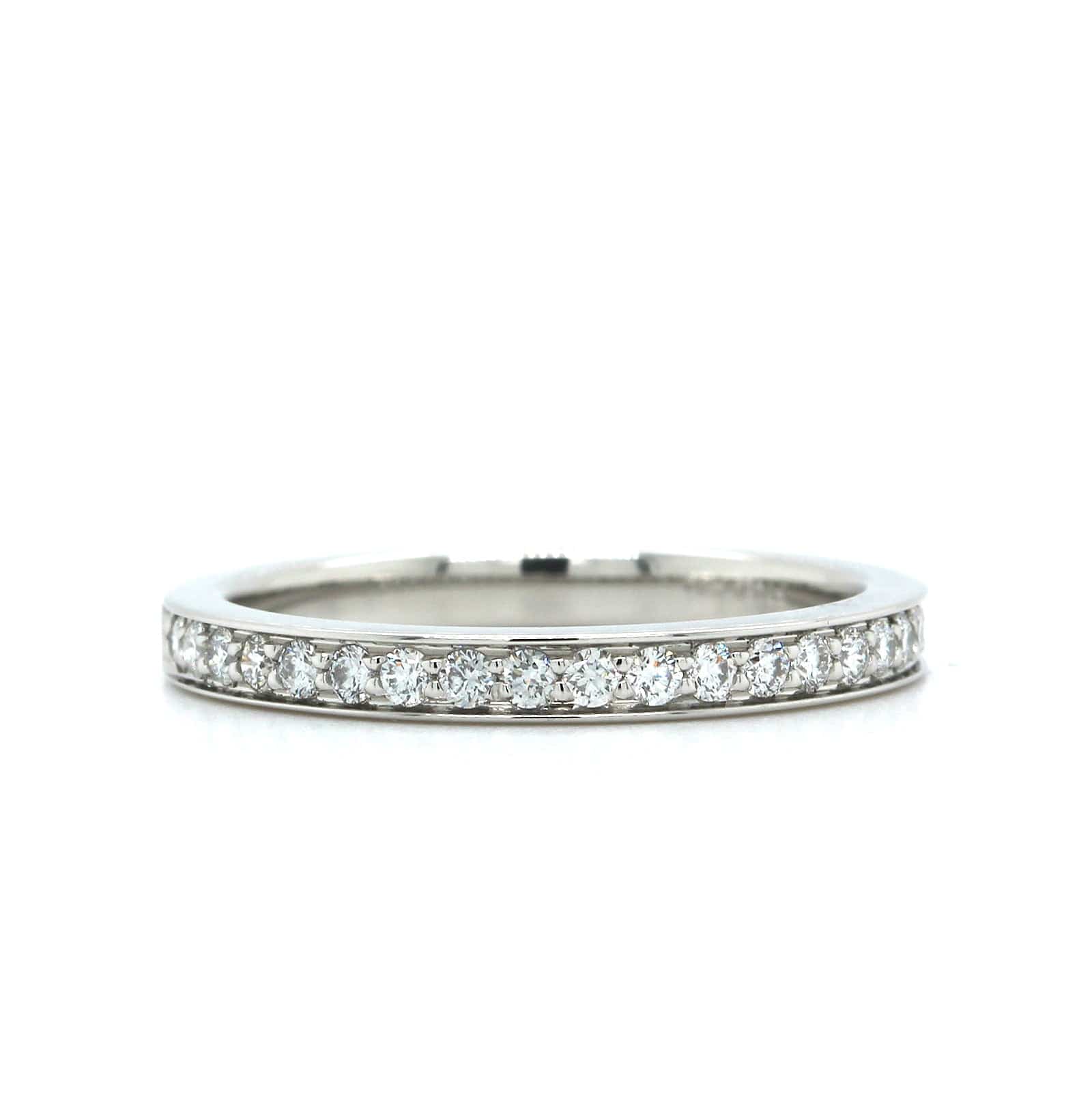 Platinum Bead Set Diamond Band - Image 4