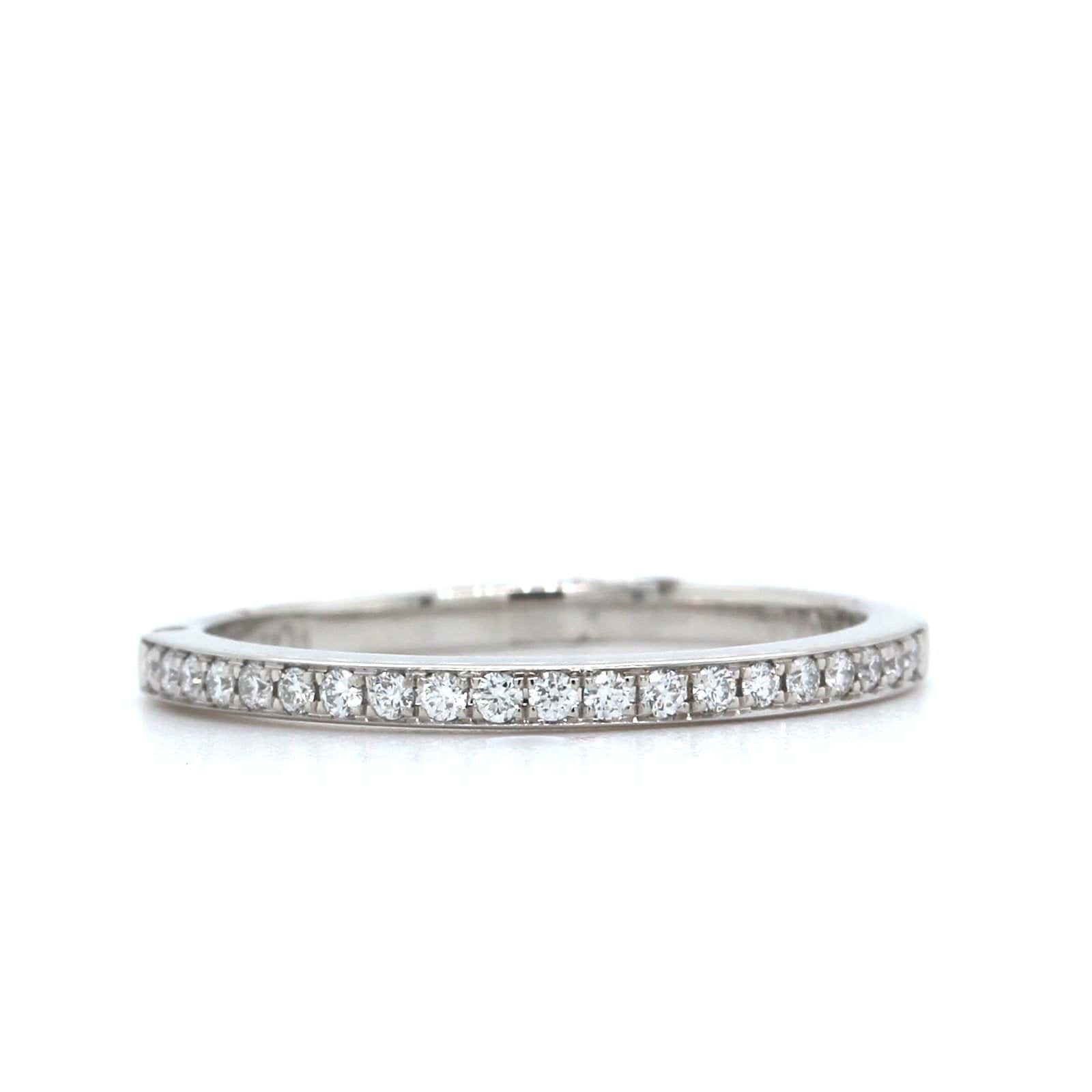 Platinum Bead Set Milgrain Diamond Band