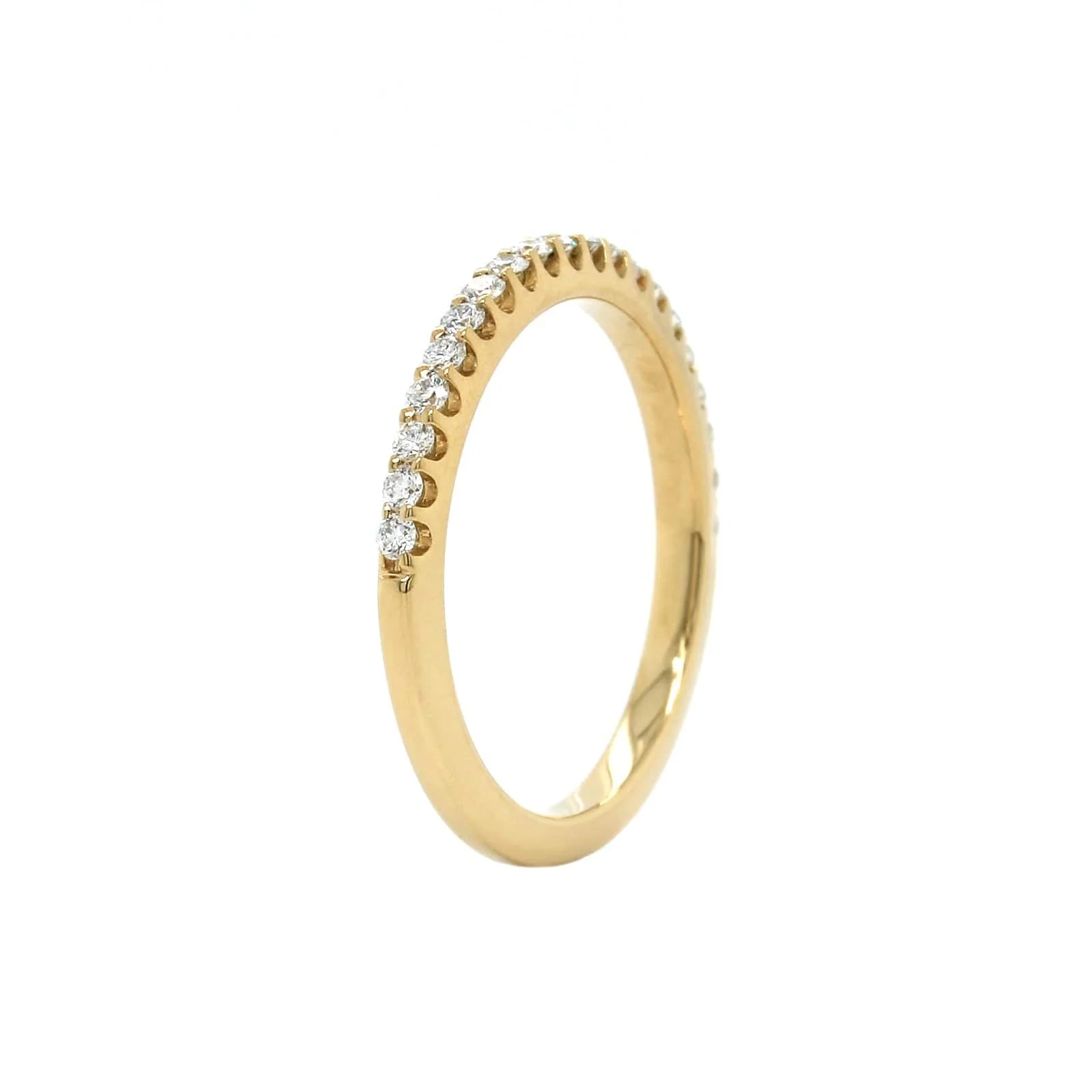 18K Yellow Shared Prong Diamond Band - Image 2