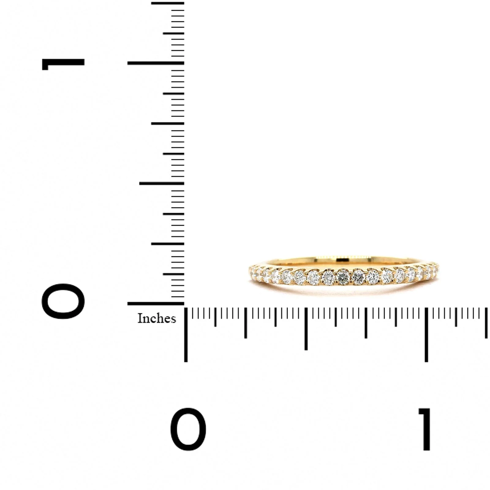 18K Yellow Shared Prong Diamond Band - Image 3