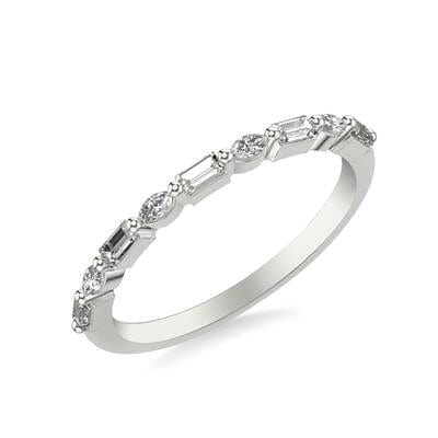 Platinum Baguette and Marquise Diamond Band - Image 2