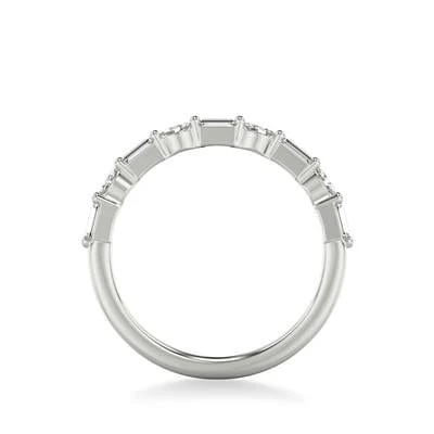 Platinum Baguette and Marquise Diamond Band - Image 3