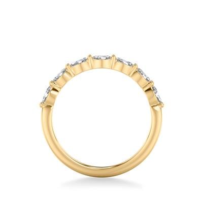 18K Yellow Gold Marquise Diamond Band - Image 3