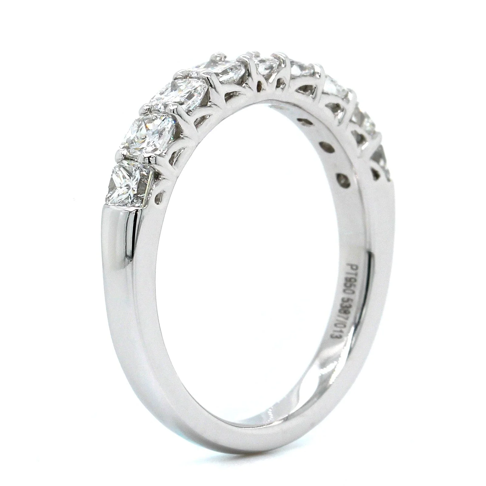 Platinum Radiant Cut Diamond Band - Image 2