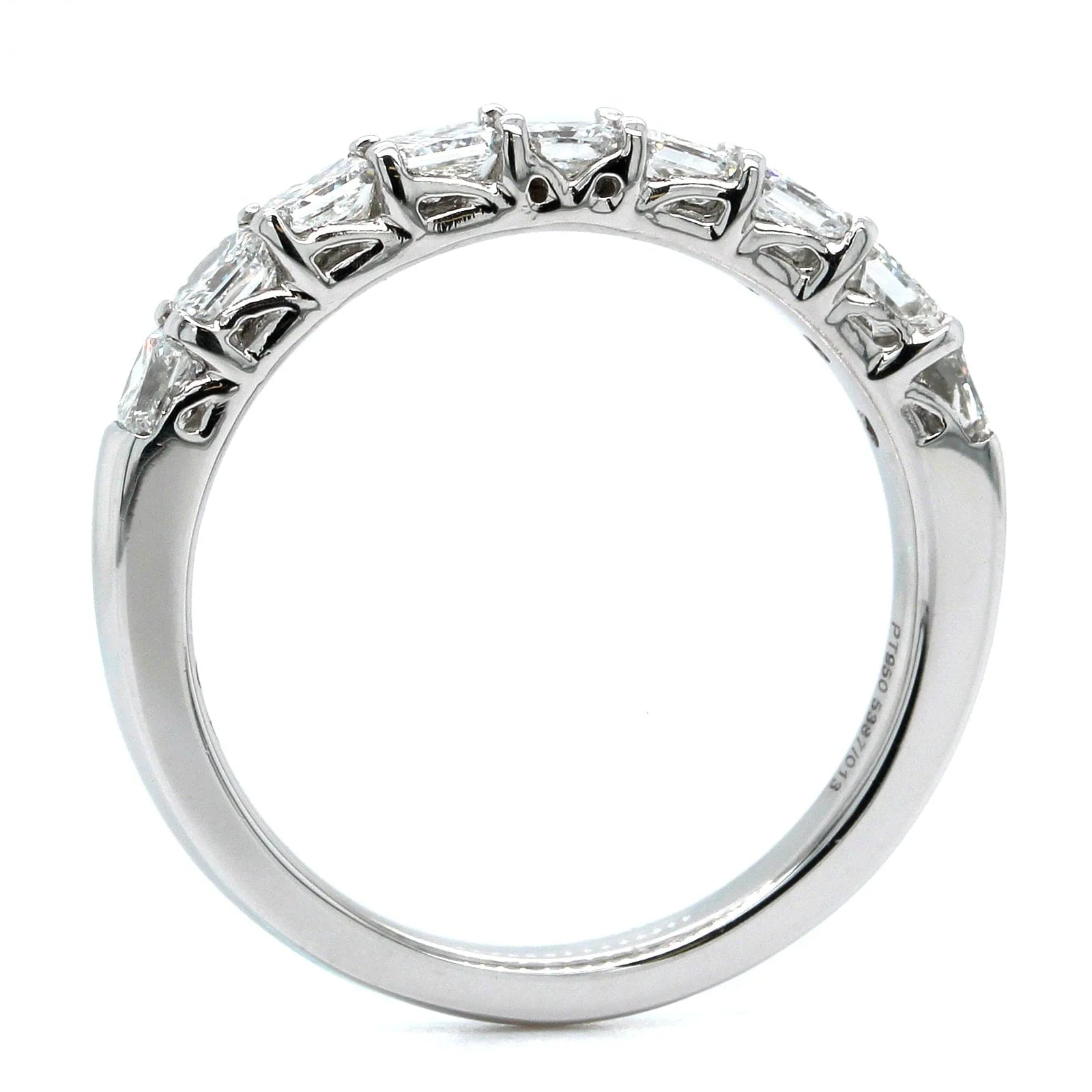 Platinum Radiant Cut Diamond Band - Image 3