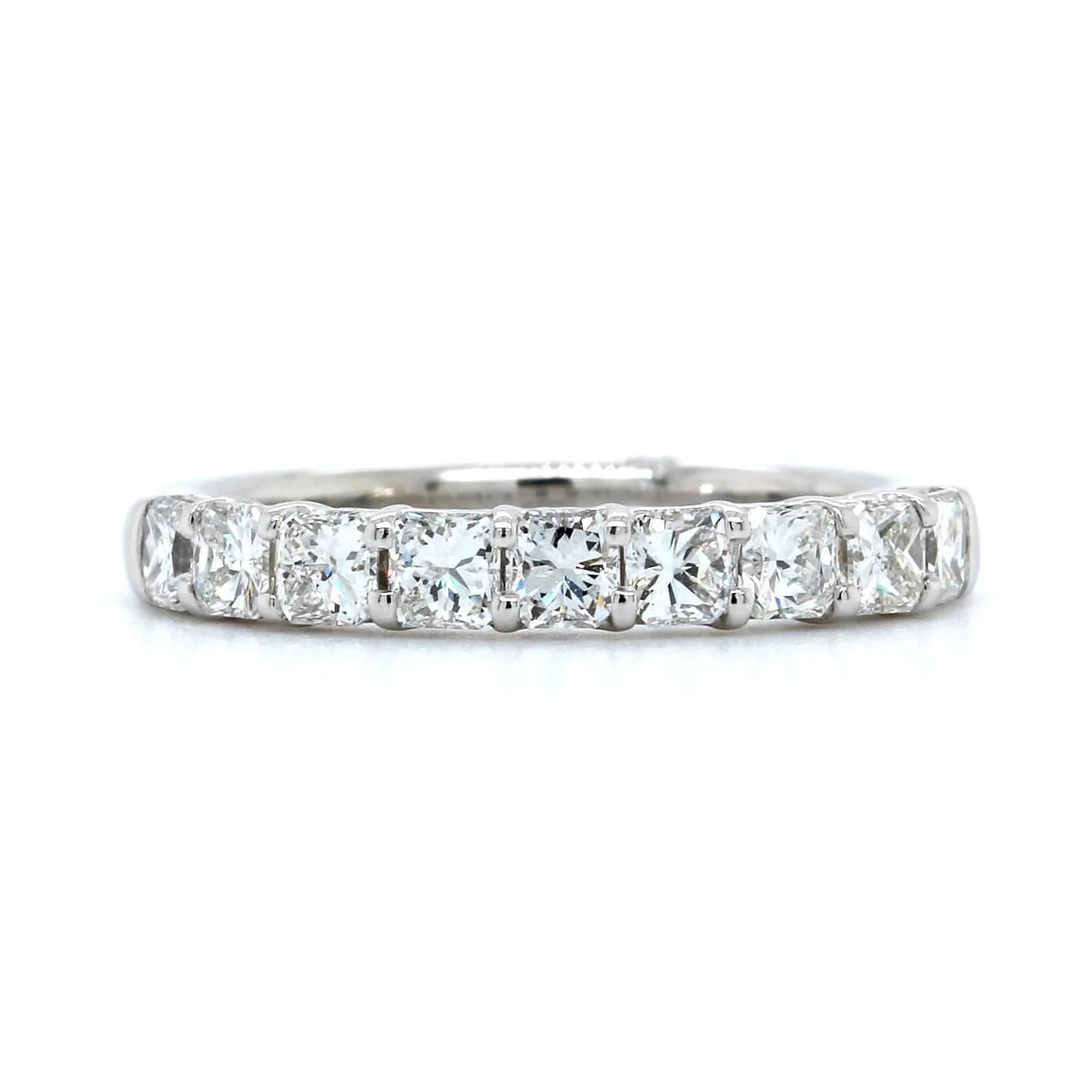 Platinum Radiant Cut Diamond Band - Image 5