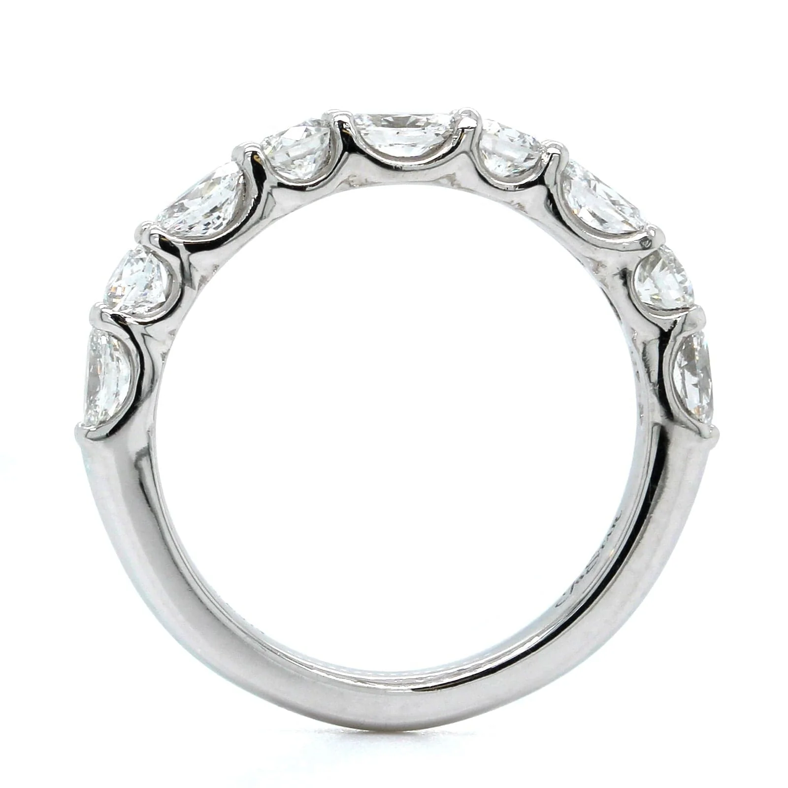 Platinum Oval and Round Diamond Band - Image 3