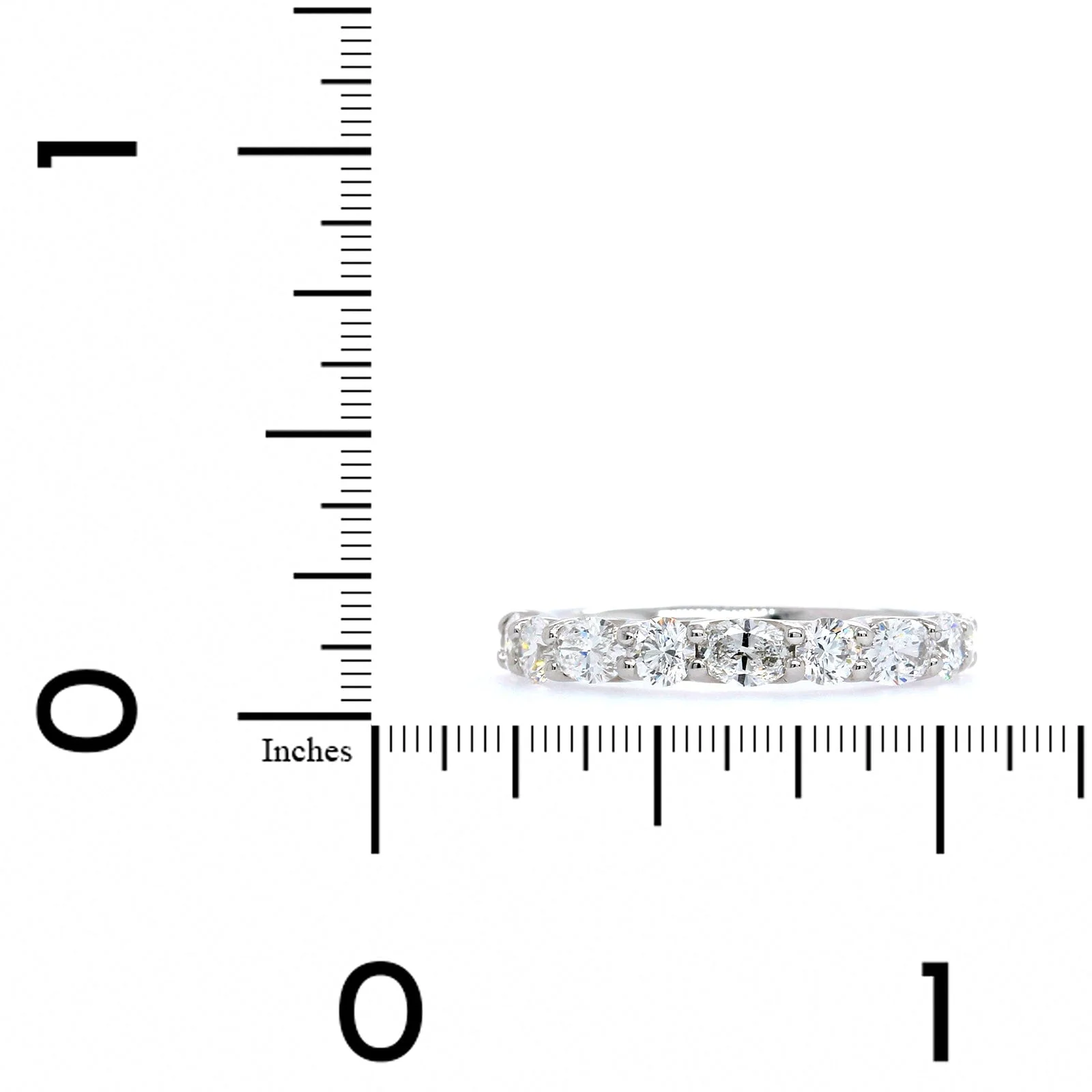 Platinum Oval and Round Diamond Band - Image 4