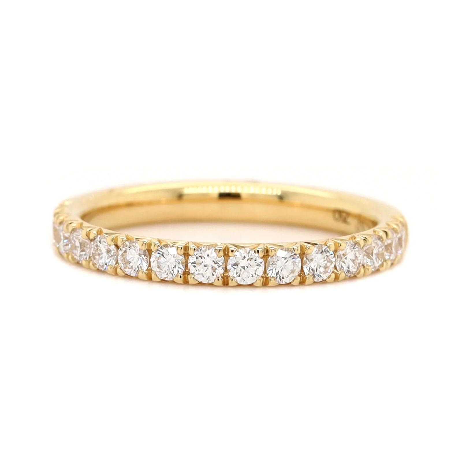 18K Yellow Gold Fishtail Diamond Band