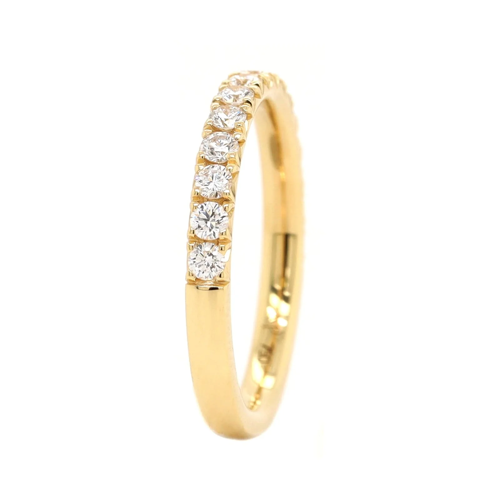 18K Yellow Gold Fishtail Diamond Band - Image 2
