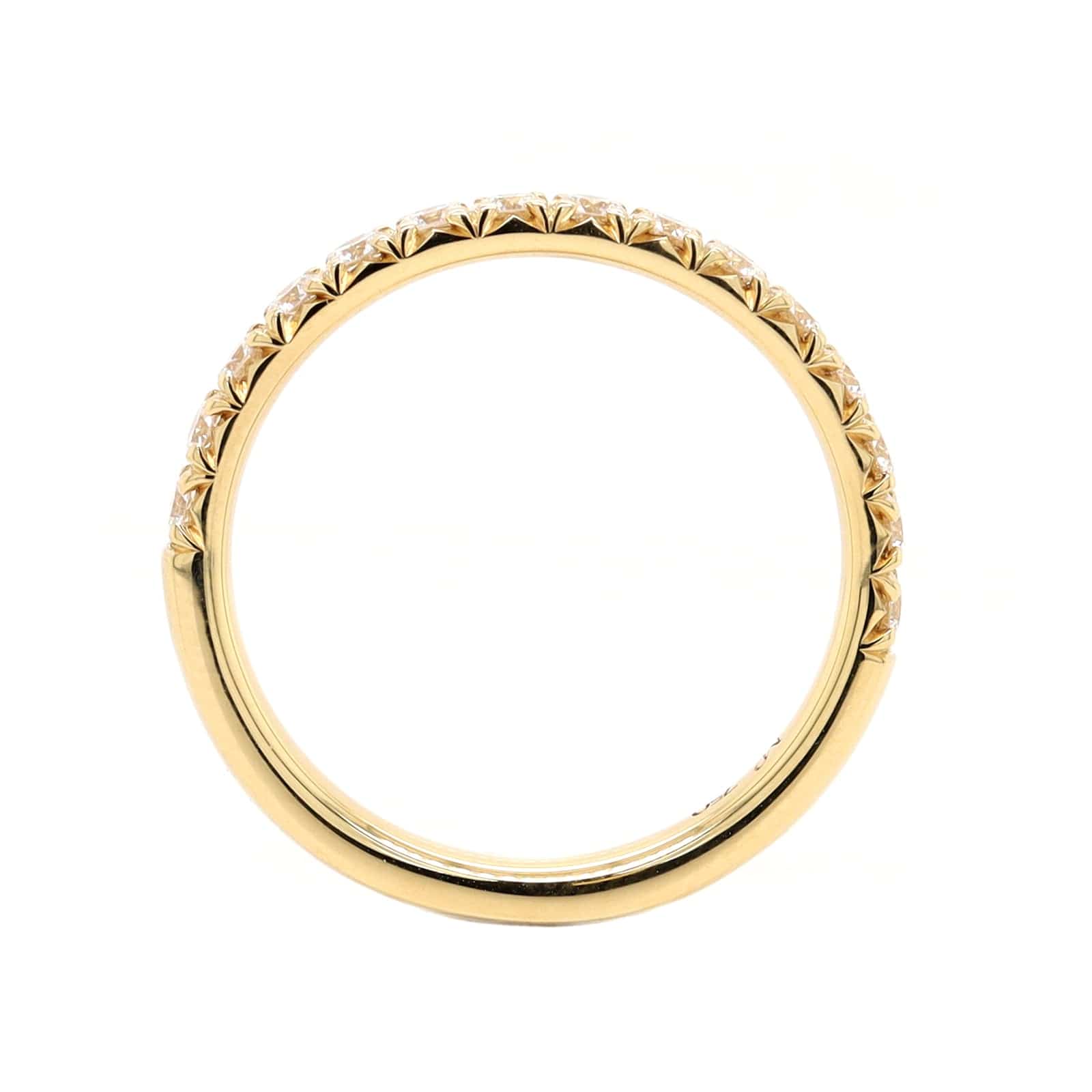 18K Yellow Gold Fishtail Diamond Band - Image 3