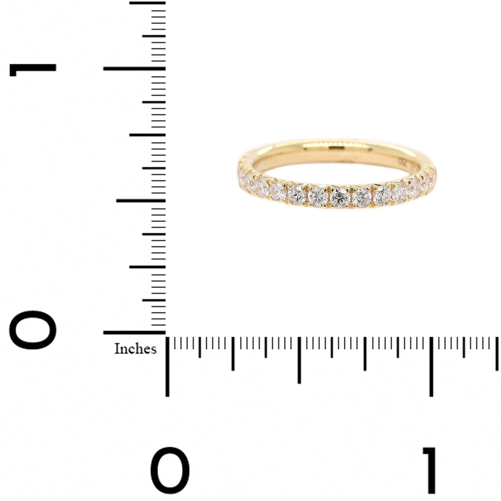 18K Yellow Gold Fishtail Diamond Band - Image 4