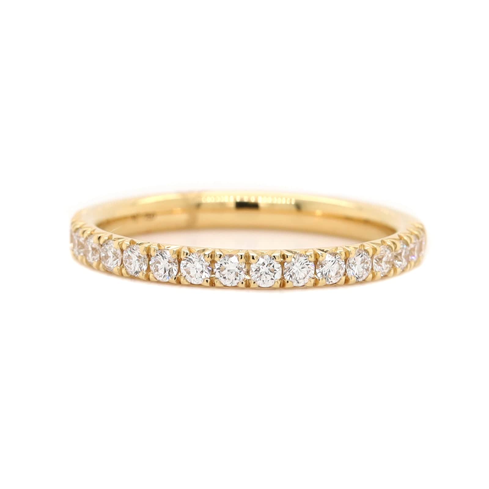 18K Yellow Gold Fishtail Diamond Band - Image 5