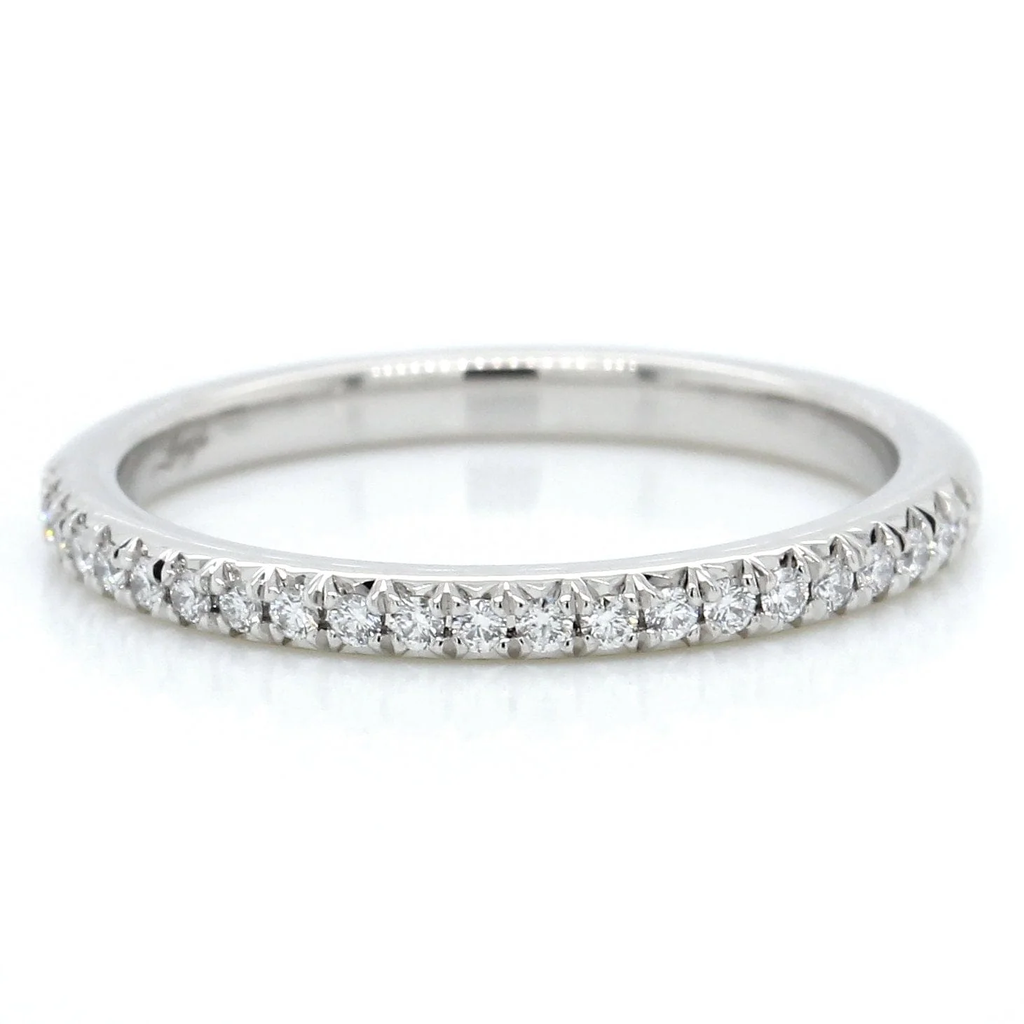 Platinum Modern Classic Diamond Band