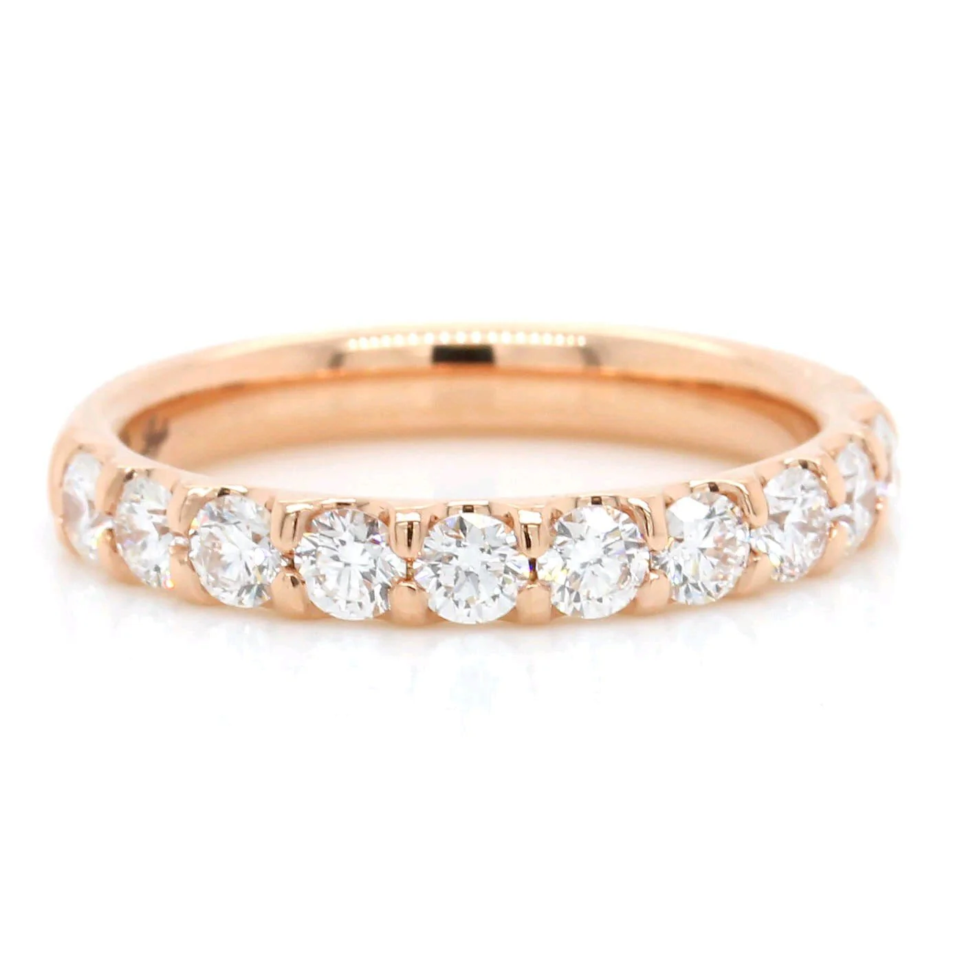 18K Rose Gold Diamond Band