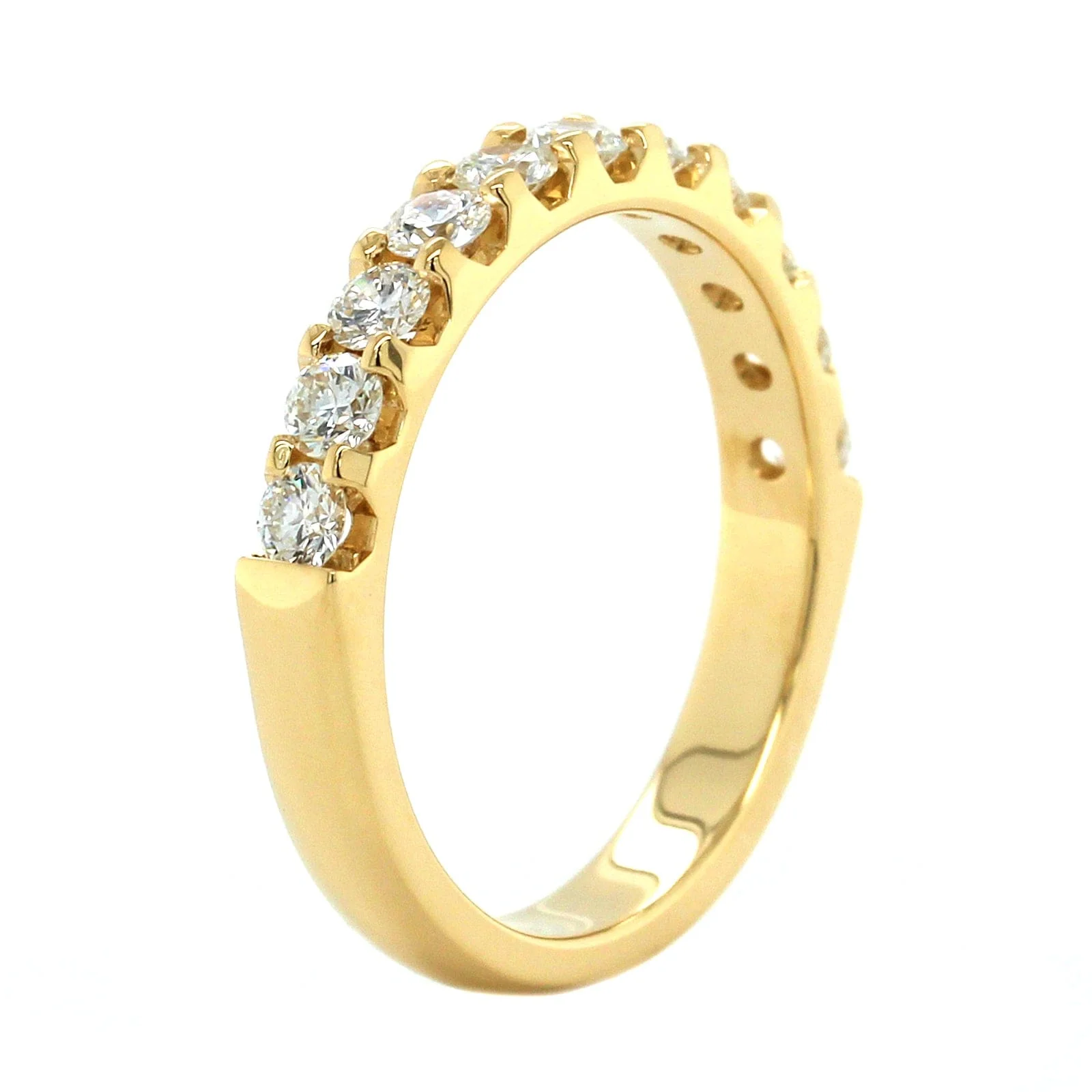 18K Yellow Gold 11 Stone Diamond Band - Image 2