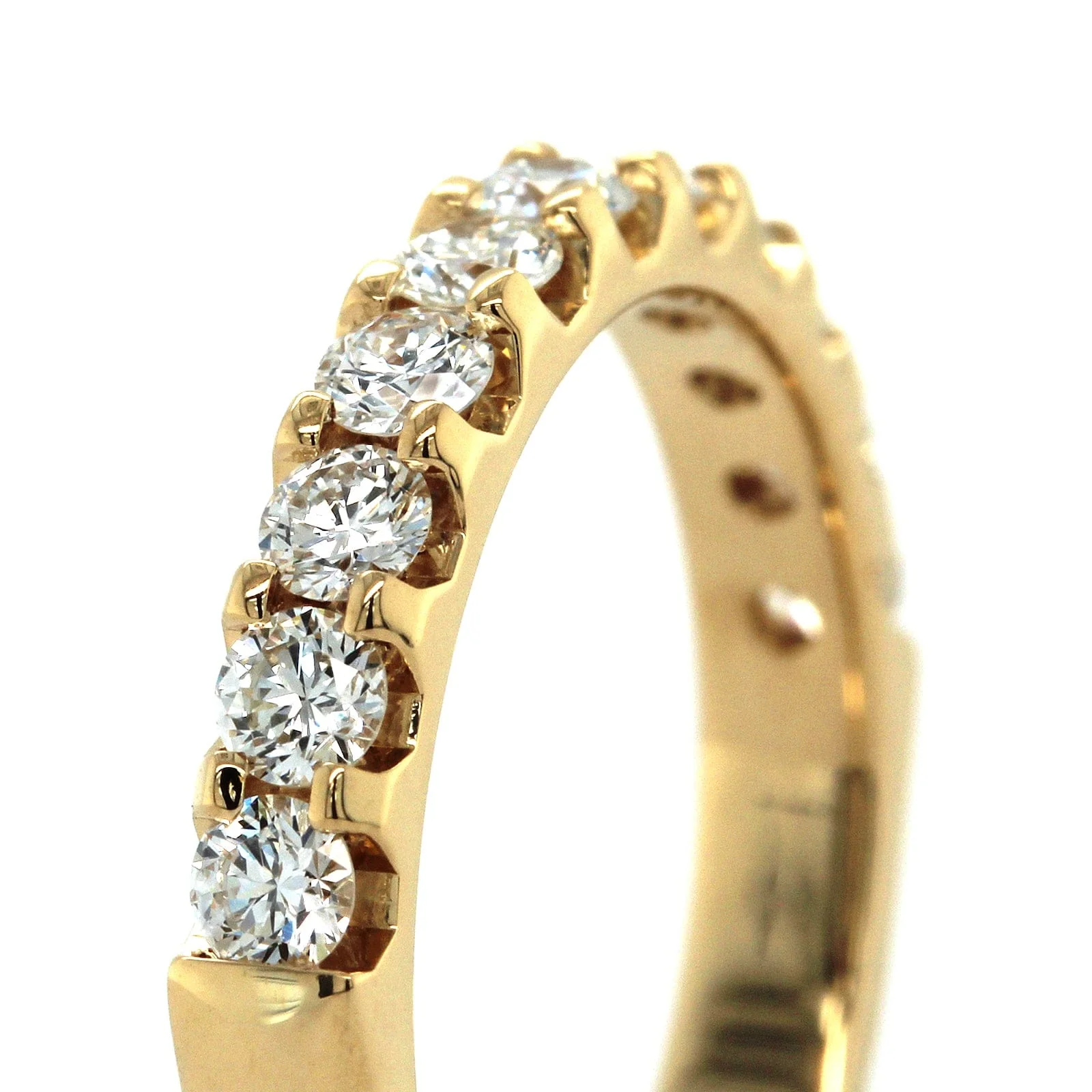 18K Yellow Gold 11 Stone Diamond Band - Image 4
