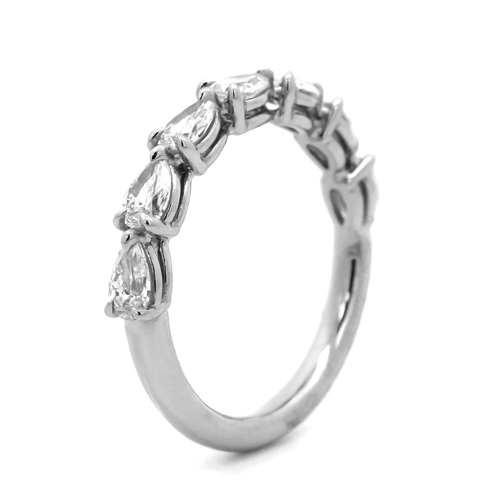 Platinum Grand Aire Pear Shaped Diamond Band - Image 2