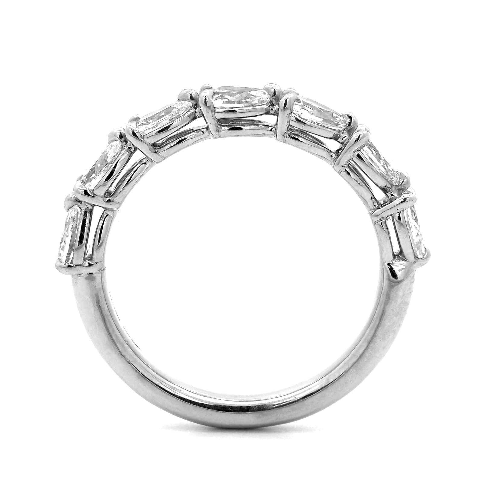 Platinum Grand Aire Pear Shaped Diamond Band - Image 3