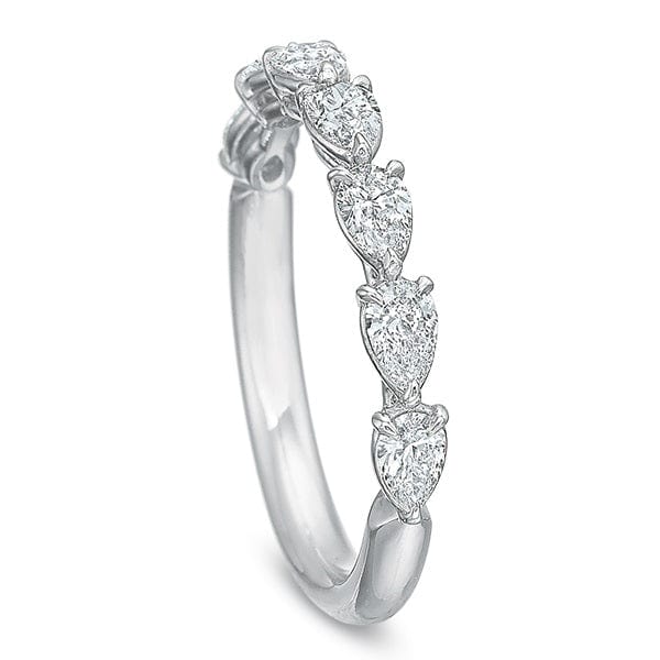 Platinum Grande Aire Pear Shaped Diamond Band - Image 2